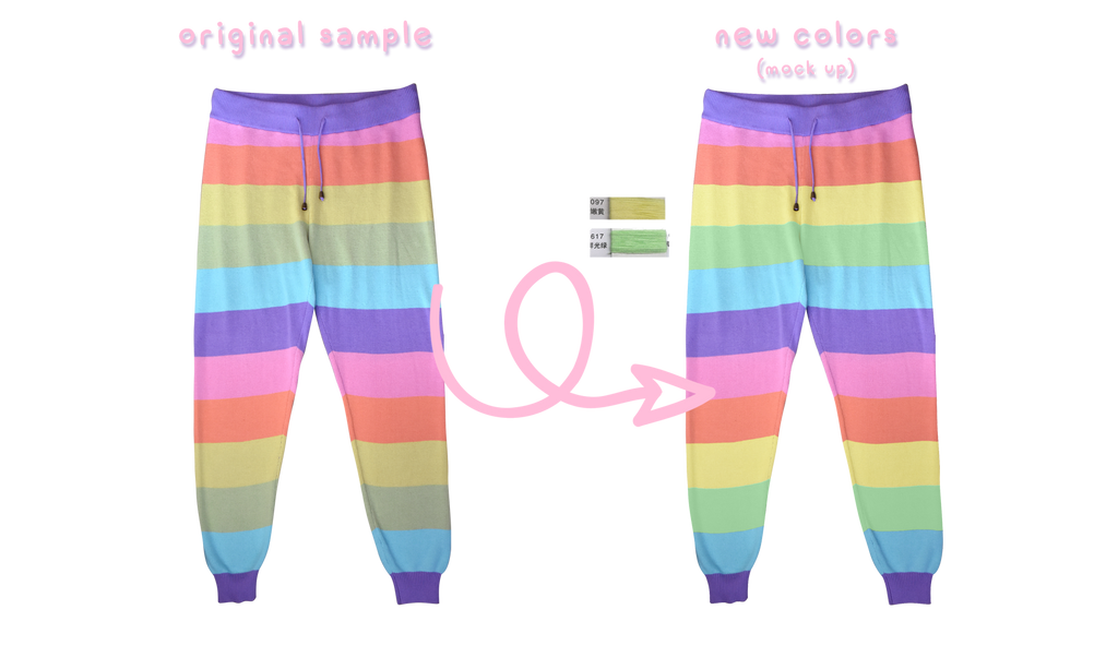 Pastel Rainbow Colored Stripes/Leggins Leggings