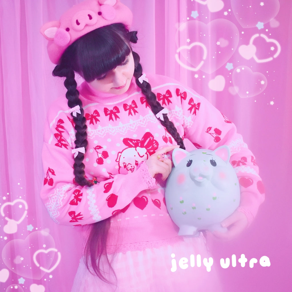 Pudgy Pig Knit Sweater – Jelly Ultra