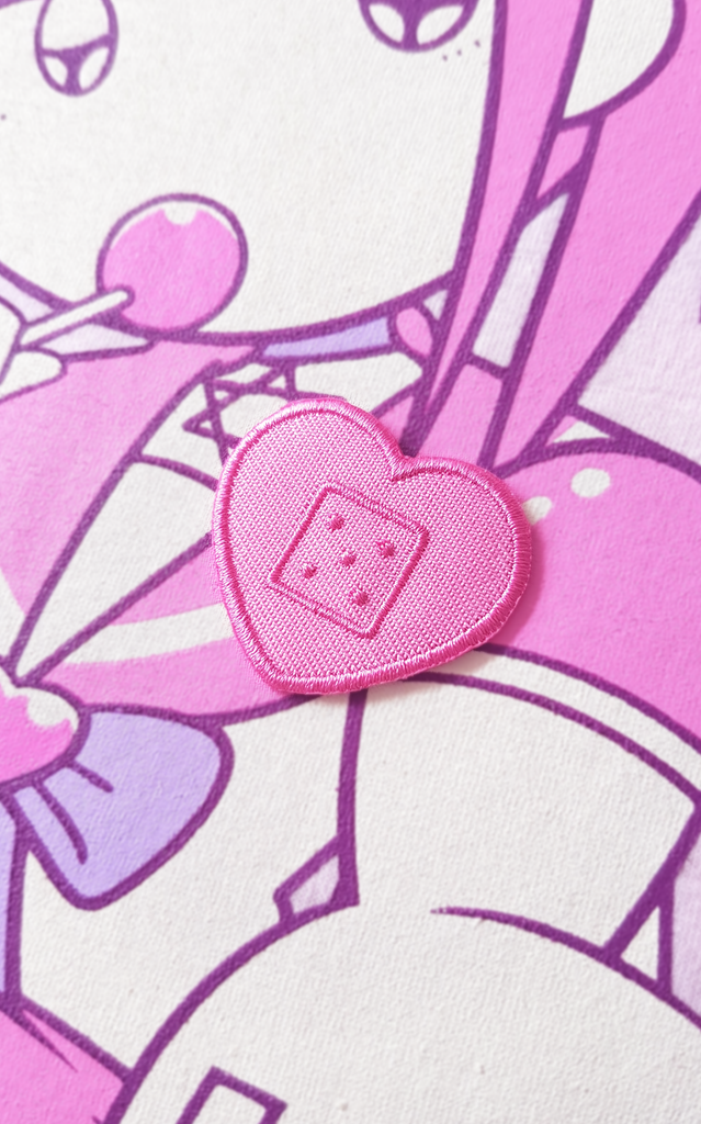 Pink Heart Bandage Patch (ironon) Jelly Ultra