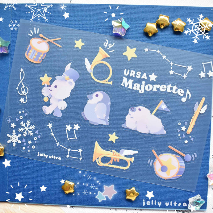 Ursa Majorette - Clear Matte Sticker Sheet