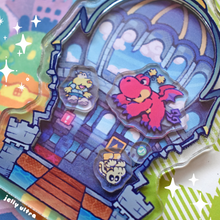 Dragon's Castle Acrylic Shaker Charm - 3.5 inches
