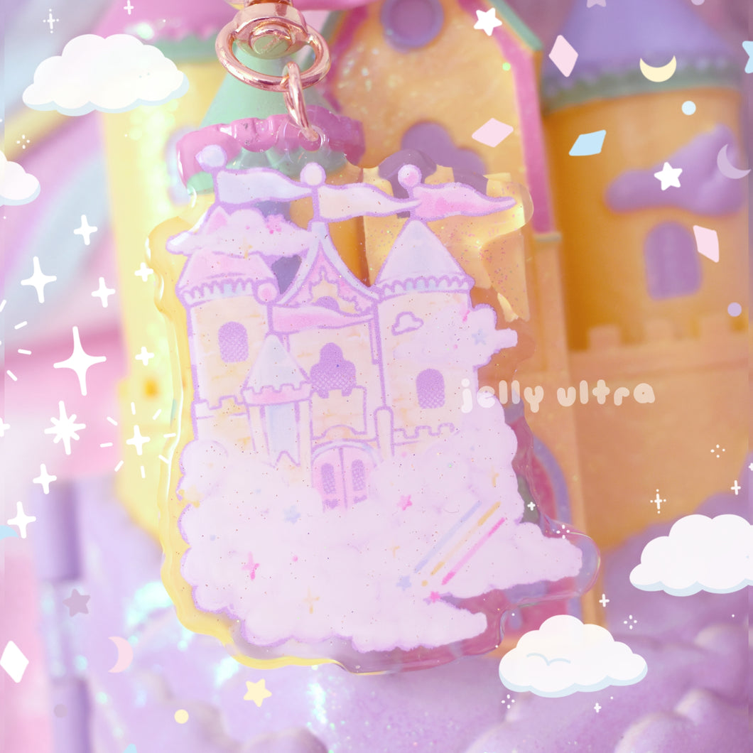 Castle in the Clouds Acrylic Charm - 2.5 inches