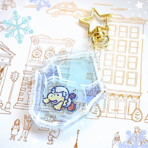 Icy Defeat of an Enemy! Shaker Acrylic Charm - 2.5 inches