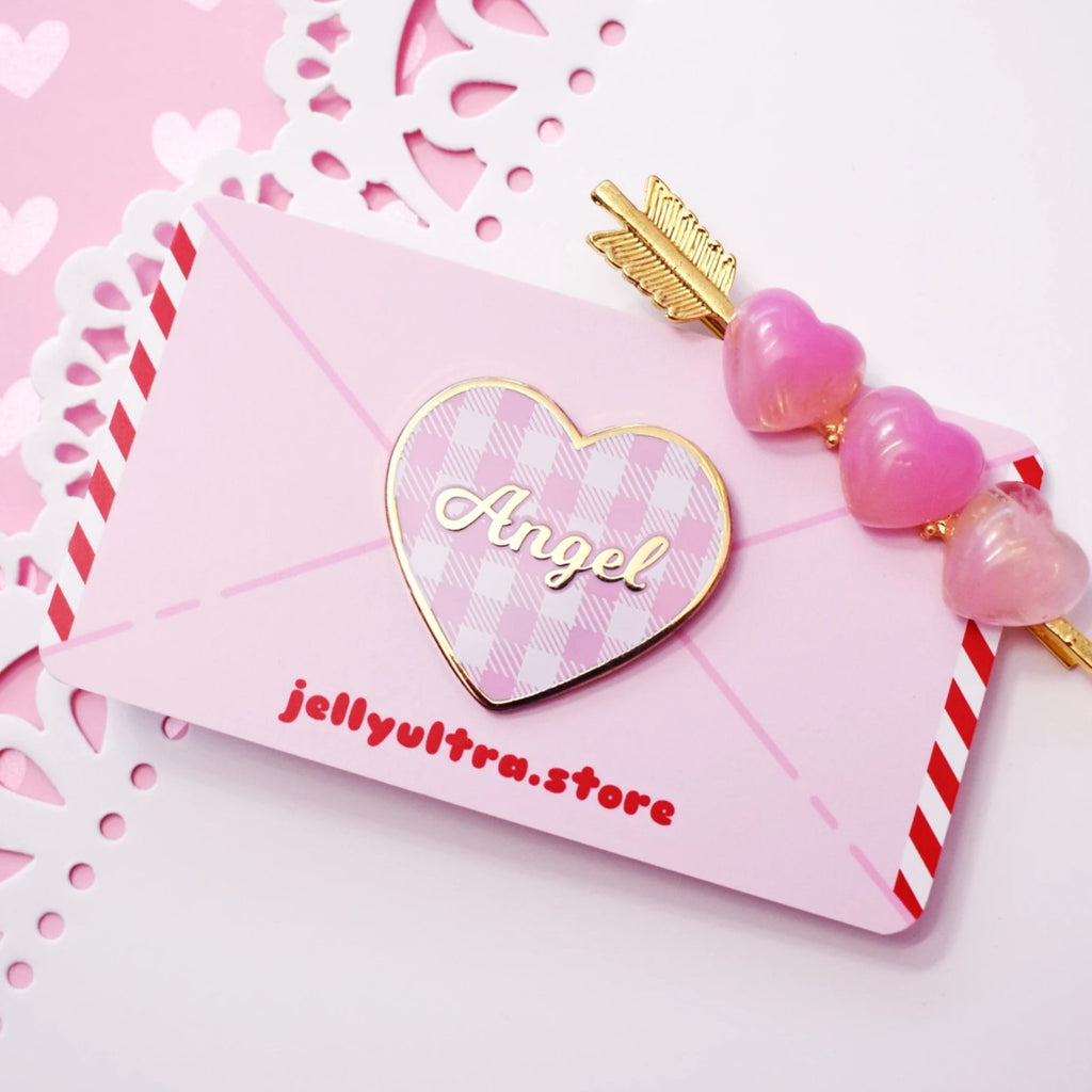 Love Letter Enamel Pin Pink Jelly Ultra