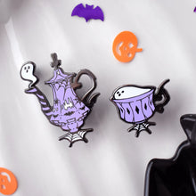 Halloween Tea Enamel Pin Set